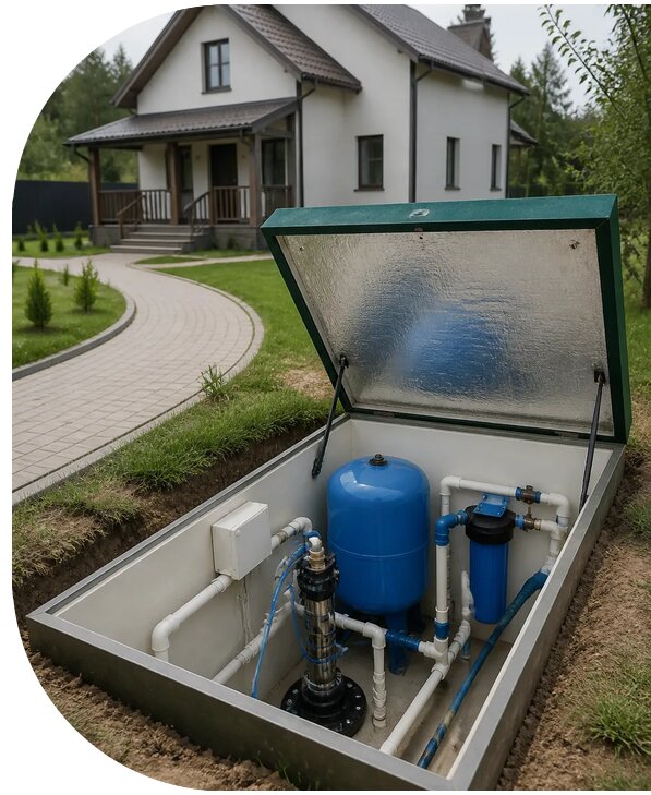 Автономное водоснабжение дома в Иркутске от 156285 р. | АПаруса-Ркт